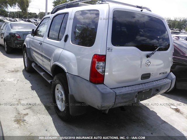 5N1ED28T34C632155 - 2004 NISSAN XTERRA XE/SE GRAY photo 3