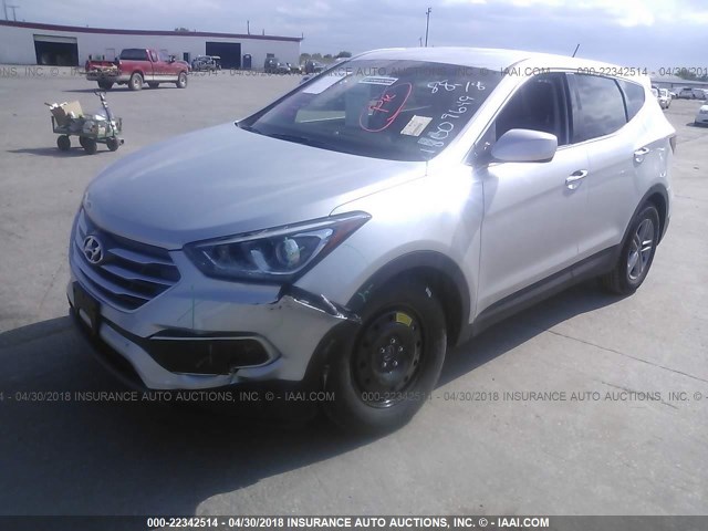 5XYZT3LB6JG568973 - 2018 HYUNDAI SANTA FE SPORT  SILVER photo 6