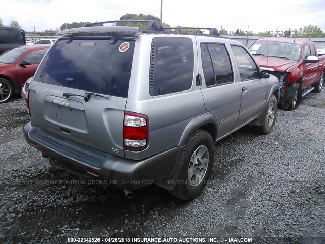 JN8AR07Y6YW446754 - 2000 NISSAN PATHFINDER LE/SE/XE TAN photo 4