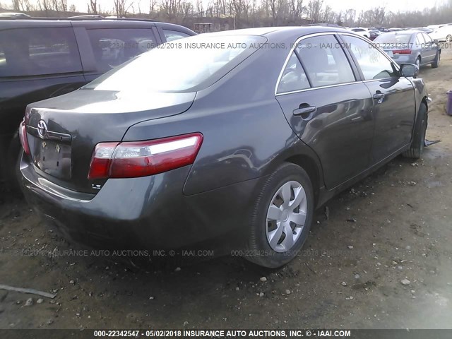 4T4BE46K29R050853 - 2009 TOYOTA CAMRY SE/LE/XLE GRAY photo 4