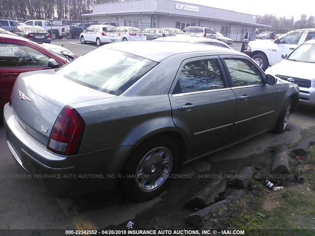 2C3KA53G16H146847 - 2006 CHRYSLER 300 TOURING GRAY photo 4