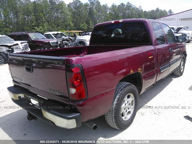 2GCEC19T141238658 - 2004 CHEVROLET SILVERADO C1500 RED photo 4