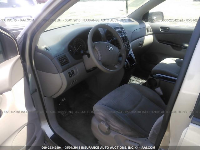 5TDZA23C14S120978 - 2004 TOYOTA SIENNA CE/LE SILVER photo 5