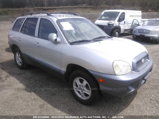 KM8SB12B84U854607 - 2004 HYUNDAI SANTA FE GL SILVER photo 1