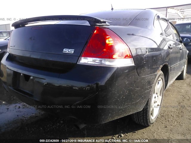 2G1WD58C569255227 - 2006 CHEVROLET IMPALA SUPER SPORT BLACK photo 6