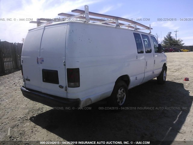 1FTSS34LX8DB46807 - 2008 FORD ECONOLINE E350 SUPER DUTY VAN WHITE photo 4