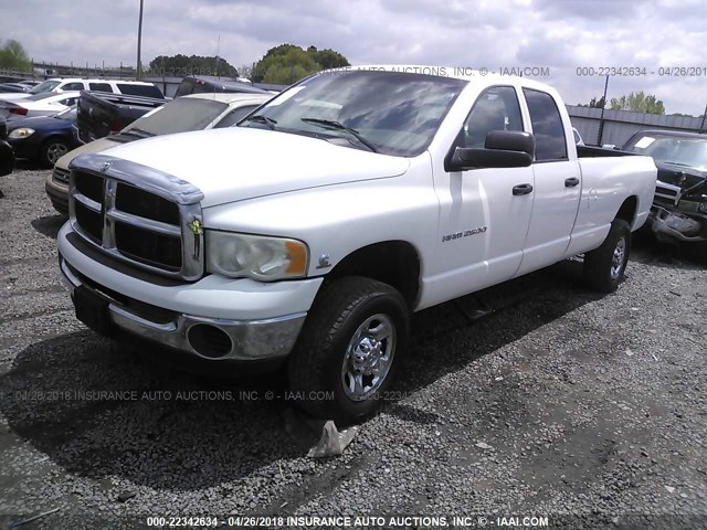 3D7KU28C14G235103 - 2004 DODGE RAM 2500 ST/SLT WHITE photo 2