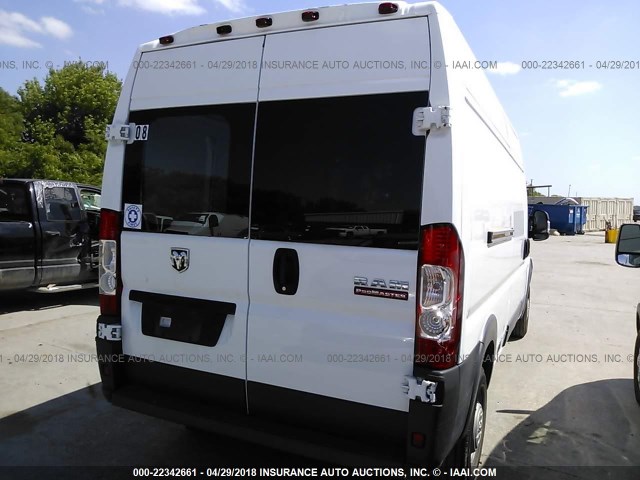3C6TRVDG7HE546635 - 2017 RAM PROMASTER 2500 2500 HIGH WHITE photo 4