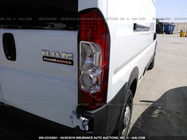 3C6TRVDG7HE546635 - 2017 RAM PROMASTER 2500 2500 HIGH WHITE photo 6