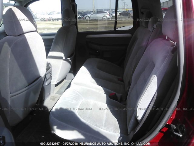1FMZU73K64UB50125 - 2004 FORD EXPLORER XLT/XLT SPORT/NBX RED photo 8