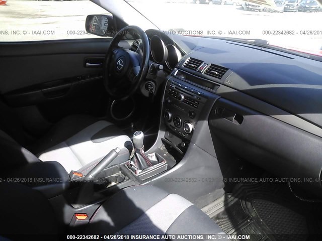 JM1BK34M471626642 - 2007 MAZDA SPEED 3 红色 照片 5