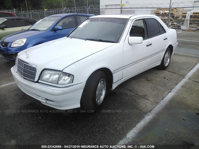 WDBHA29G2XF765423 - 1999 MERCEDES-BENZ C 280 WHITE photo 2