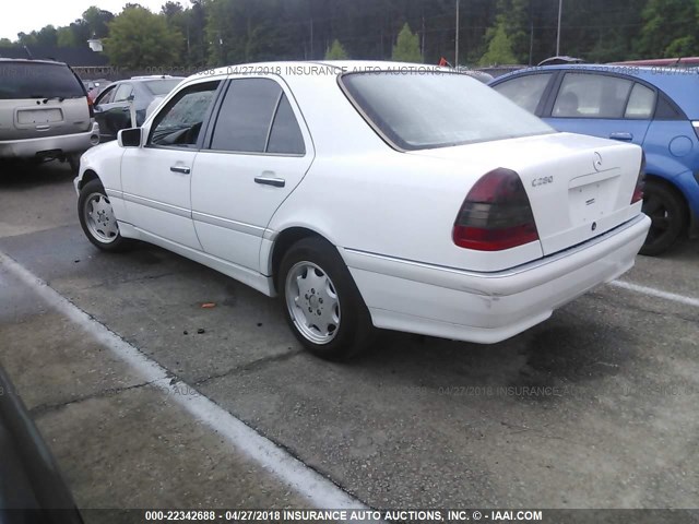 WDBHA29G2XF765423 - 1999 MERCEDES-BENZ C 280 WHITE photo 3