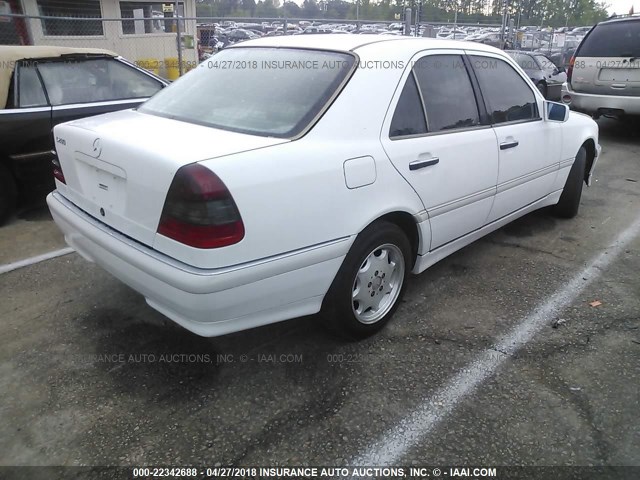 WDBHA29G2XF765423 - 1999 MERCEDES-BENZ C 280 WHITE photo 4