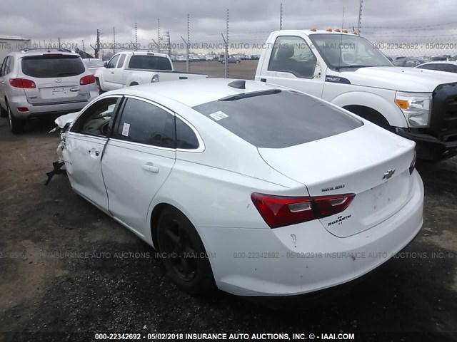 1G1ZB5ST8HF134018 - 2017 CHEVROLET MALIBU LS 白色 照片 3