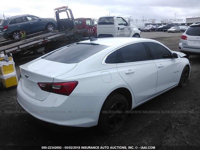 1G1ZB5ST8HF134018 - 2017 CHEVROLET MALIBU LS 白色 照片 4