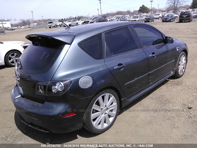 JM1BK34L581140625 - 2008 MAZDA SPEED 3 GRAY photo 4