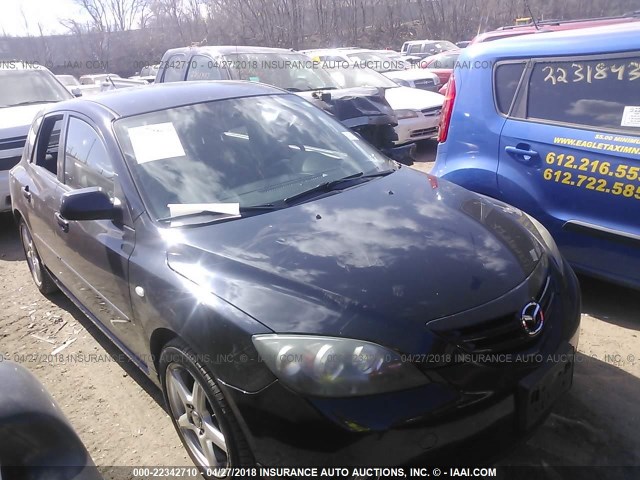 JM1BK143361505062 - 2006 MAZDA 3 HATCHBACK BLACK photo 1