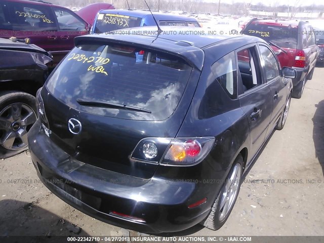 JM1BK143361505062 - 2006 MAZDA 3 HATCHBACK BLACK photo 4
