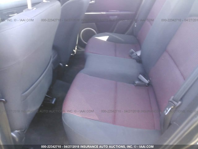 JM1BK143361505062 - 2006 MAZDA 3 HATCHBACK BLACK photo 8