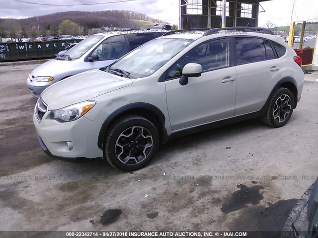 JF2GPACC0E8244005 - 2014 SUBARU XV CROSSTREK 2.0 PREMIUM CREAM photo 2