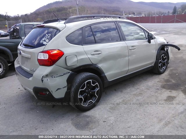 JF2GPACC0E8244005 - 2014 SUBARU XV CROSSTREK 2.0 PREMIUM CREAM photo 4