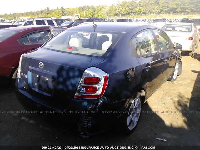 3N1AB61E88L608734 - 2008 NISSAN SENTRA 2.0/2.0S/2.0SL BLUE photo 4