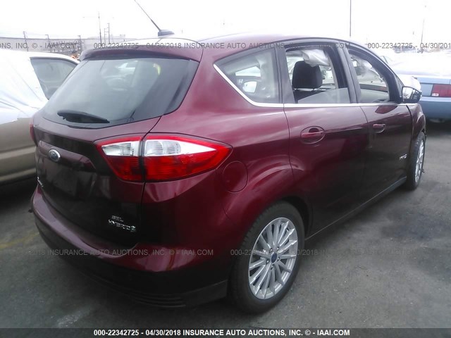 1FADP5BU6GL109569 - 2016 FORD C-MAX SEL RED photo 4