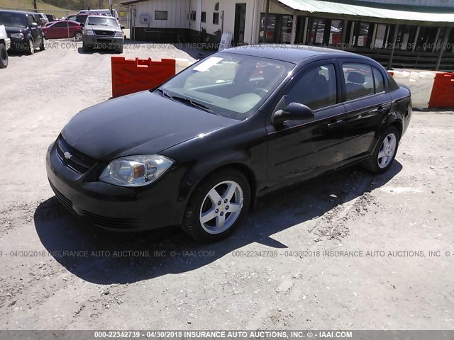 1G1AF5F54A7211755 - 2010 CHEVROLET COBALT 2LT BLACK photo 2