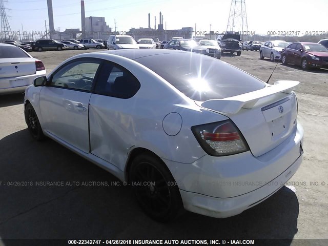 JTKDE167070207486 - 2007 TOYOTA SCION TC 白色 照片 3