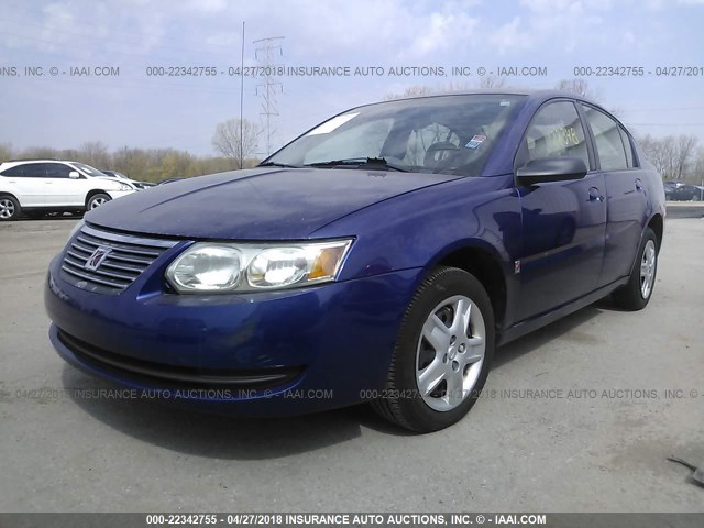 1G8AJ55F96Z201468 - 2006 SATURN ION LEVEL 2 BLUE photo 2