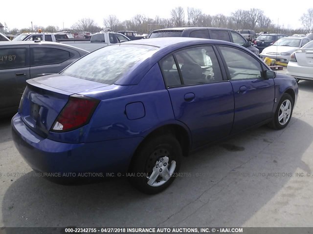 1G8AJ55F96Z201468 - 2006 SATURN ION LEVEL 2 BLUE photo 4