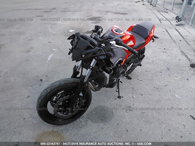 JKAEXEJ10HDA01740 - 2017 KAWASAKI EX650 J ნარინჯისფერი ფოტო 2