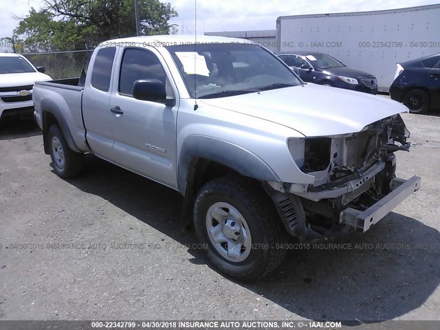 5TETU62N69Z659629 - 2009 TOYOTA TACOMA PRERUNNER ACCESS CAB SILVER photo 1