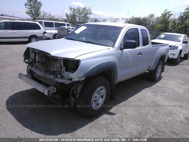 5TETU62N69Z659629 - 2009 TOYOTA TACOMA PRERUNNER ACCESS CAB SILVER photo 2