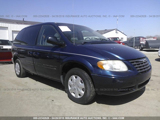 1A4GP45R96B595611 - 2006 CHRYSLER TOWN & COUNTRY  BLUE photo 1