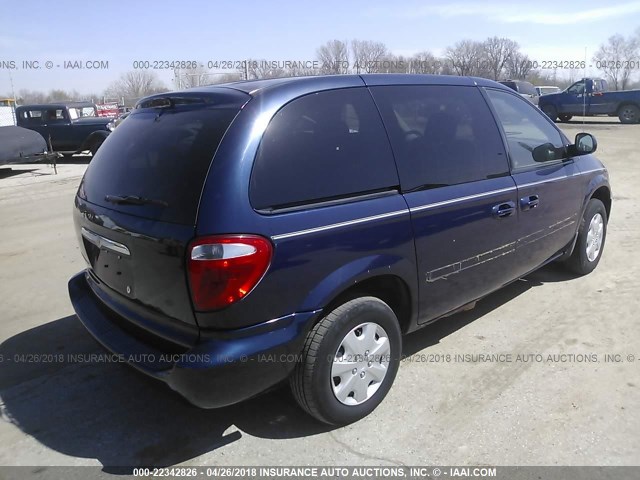 1A4GP45R96B595611 - 2006 CHRYSLER TOWN & COUNTRY  BLUE photo 4