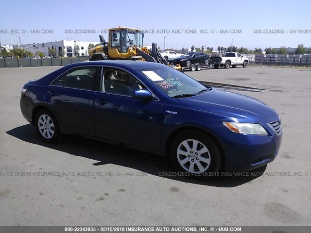 4T1BB46K77U020246 - 2007 TOYOTA CAMRY NEW GENERATION HYBRID BLUE photo 1