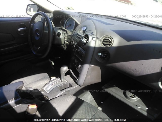 2G2WP552881106603 - 2008 PONTIAC GRAND PRIX BLACK photo 5