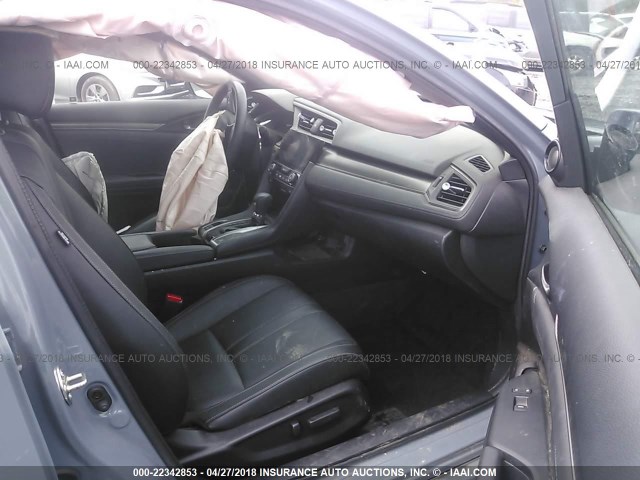 SHHFK7H93HU425059 - 2017 HONDA CIVIC SPORT TOURING Light Blue photo 5