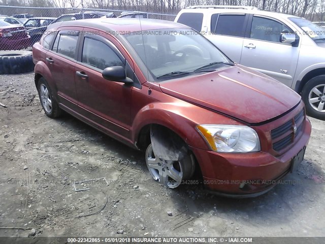 1B3HB48B57D103235 - 2007 DODGE CALIBER SXT RED photo 1