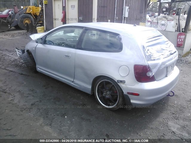 SHHEP33502U308878 - 2002 HONDA CIVIC SI SILVER photo 3