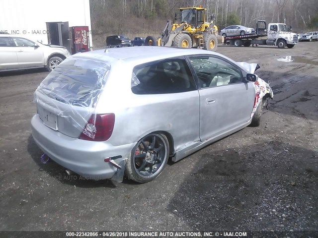 SHHEP33502U308878 - 2002 HONDA CIVIC SI SILVER photo 4