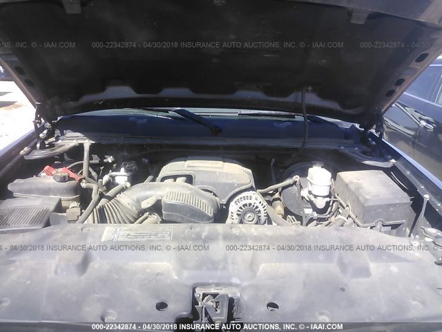 1GCPKSE35BF167834 - 2011 CHEVROLET SILVERADO K1500 LT GRAY photo 10