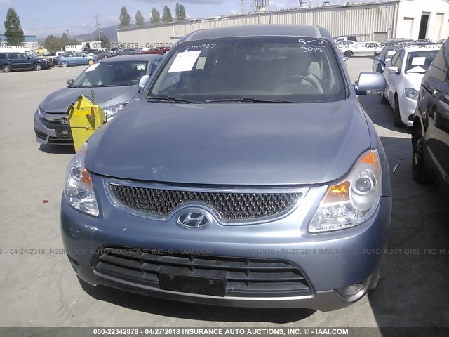 KM8NU13C88U052739 - 2008 HYUNDAI VERACRUZ GLS/SE/LIMITED Light Blue photo 6