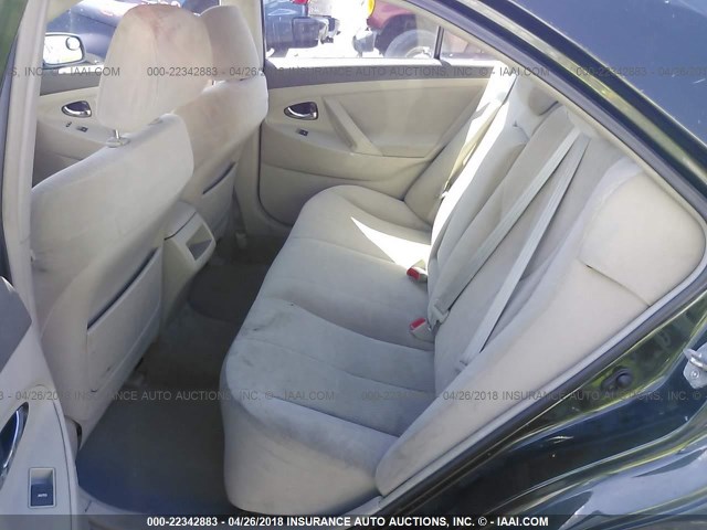 4T1BF3EK9BU581752 - 2011 TOYOTA CAMRY SE/LE/XLE GREEN photo 8