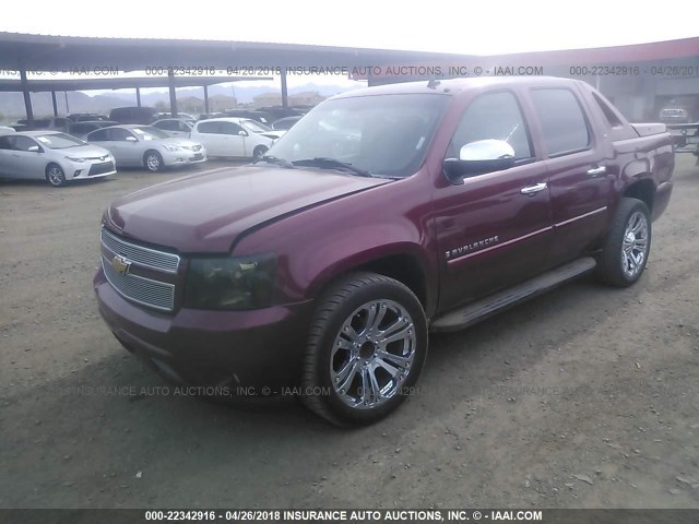 3GNEC12027G134747 - 2007 CHEVROLET AVALANCHE C1500 RED photo 2