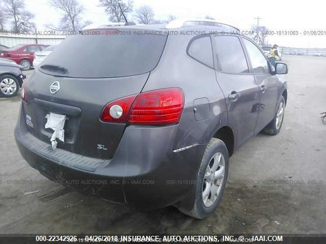 JN8AS58T89W060875 - 2009 NISSAN ROGUE S/SL GRAY photo 4