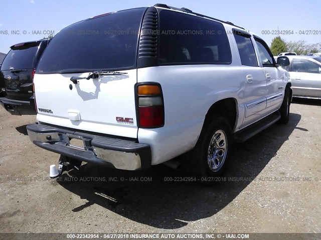 1GKEC16Z94R275347 - 2004 GMC YUKON XL C1500 WHITE photo 4