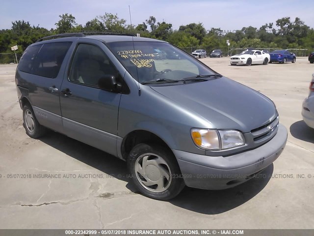 4T3ZF13C4XU170417 - 1999 TOYOTA SIENNA LE/XLE BLUE photo 1